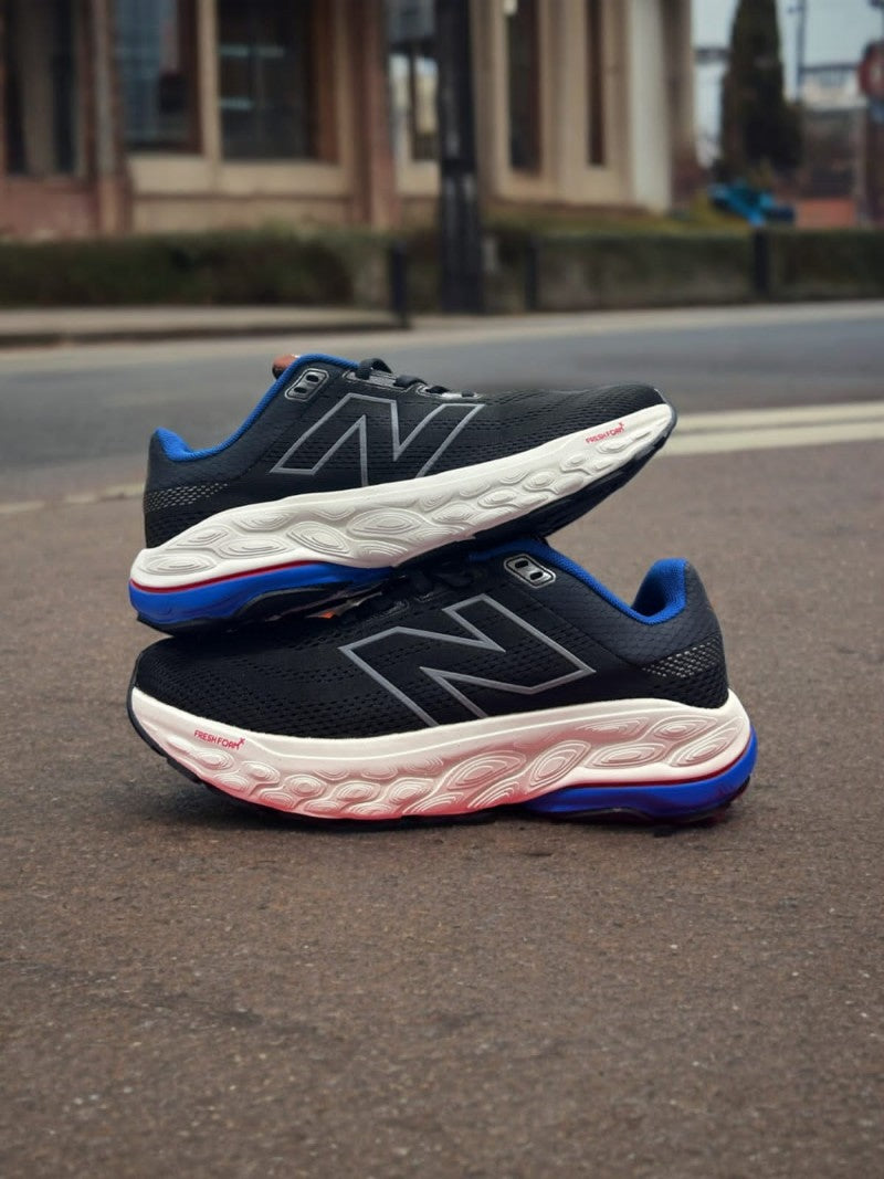New Balance Fresh Foam Running Shoes – Black/Blue