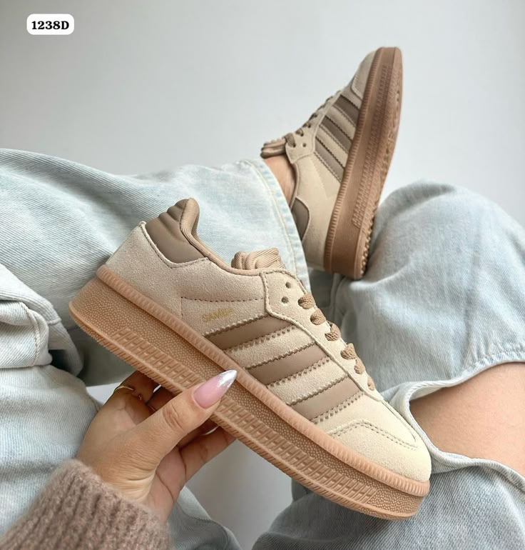 Adidas Samba – XLG Magic Beige | Black Rolls