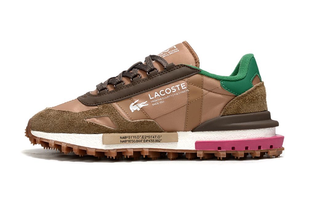Lacoste Urban Street Trail Sneaker – Brown/Green Multi