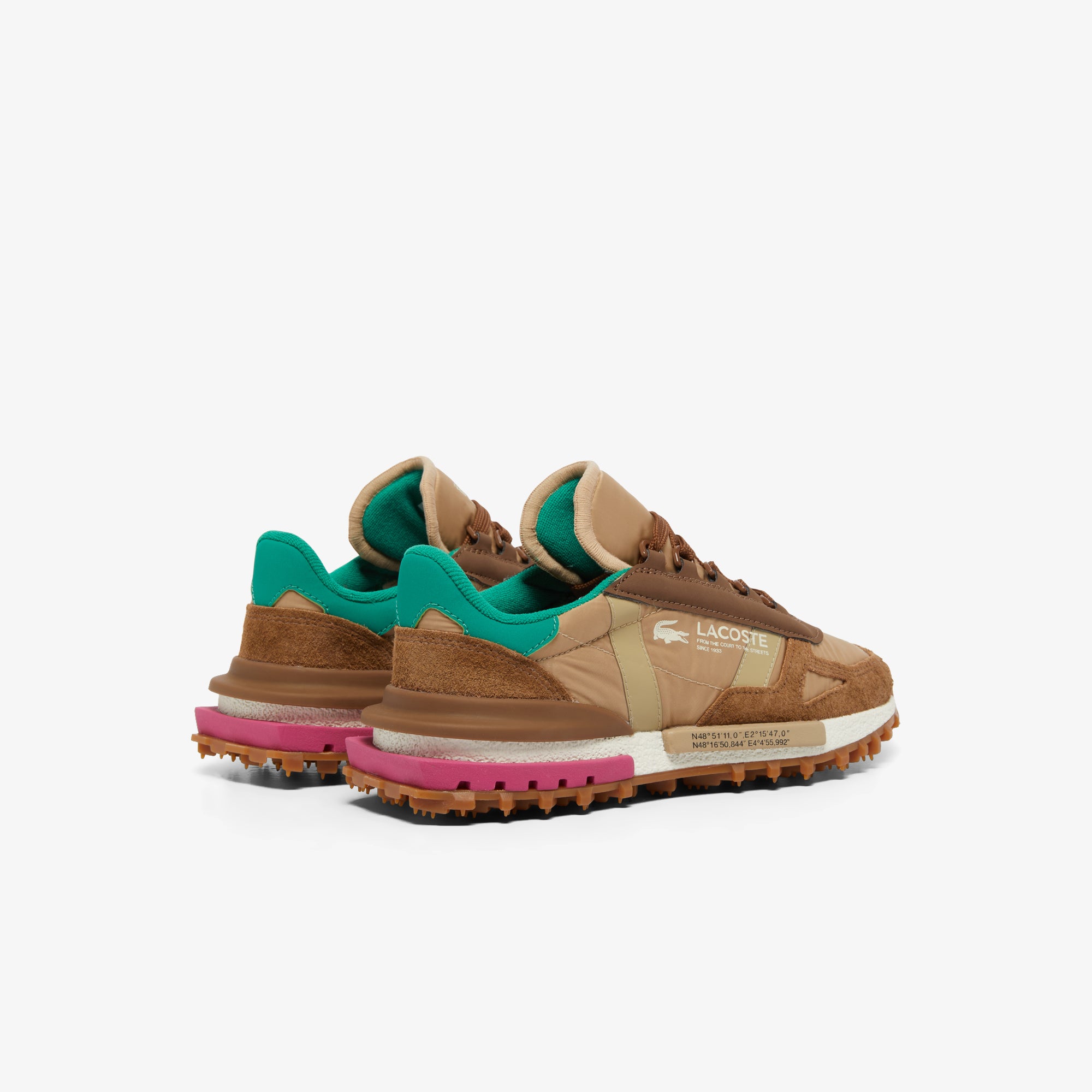 Lacoste Urban Street Trail Sneaker – Brown/Green Multi