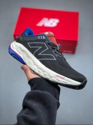 New Balance Fresh Foam Running Shoes – Black/Blue