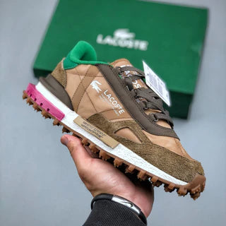 Lacoste Urban Street Trail Sneaker – Brown/Green Multi